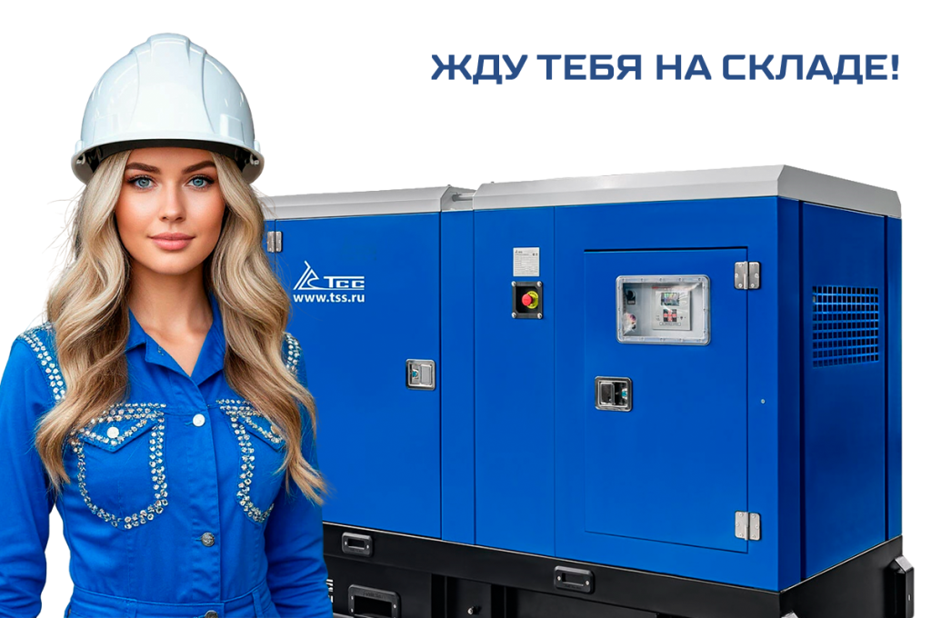 Дизельный генератор ТСС АД-50C-Т400-1РКМ15 в шумозащитном кожухе 047643