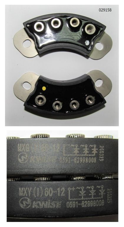 Мост диодный 60А (комплект из 2-х секторов) /Rectifier MXY (I) 60-12 /MXG60-12 029158