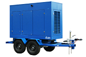 Дизельный генератор ТСС ЭД-10-230 в погодозащитном кожухе на прицепе 024699